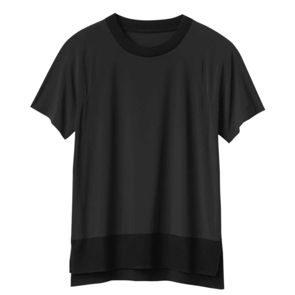 ATHLETA Zephyr Raglan Short Sleeve High Low Sporty UPF 50+ Relaxed Top Womens XS